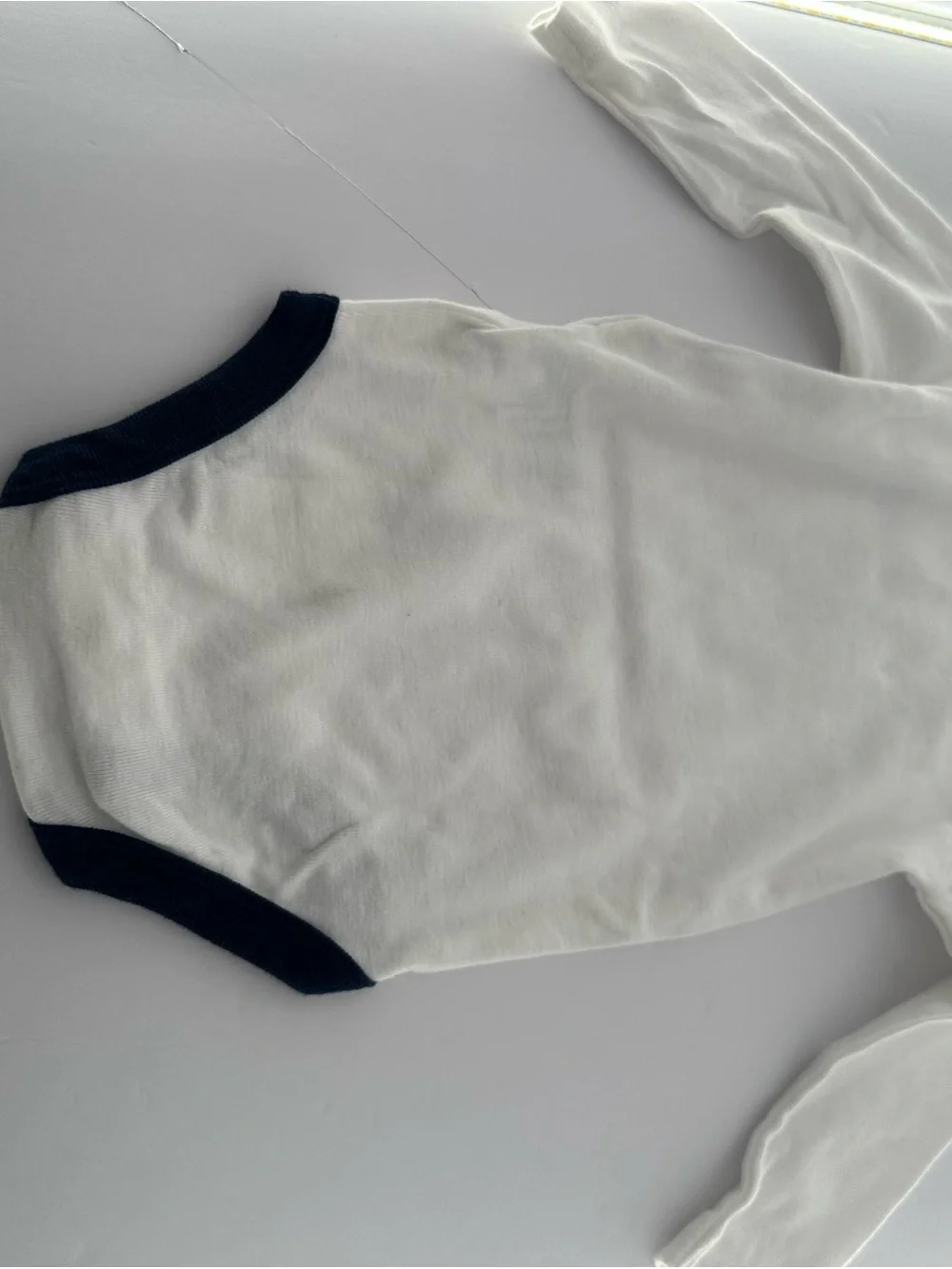 Nike White & Navy Penn State Infant One-Piece Bodysuit Size 6/9M